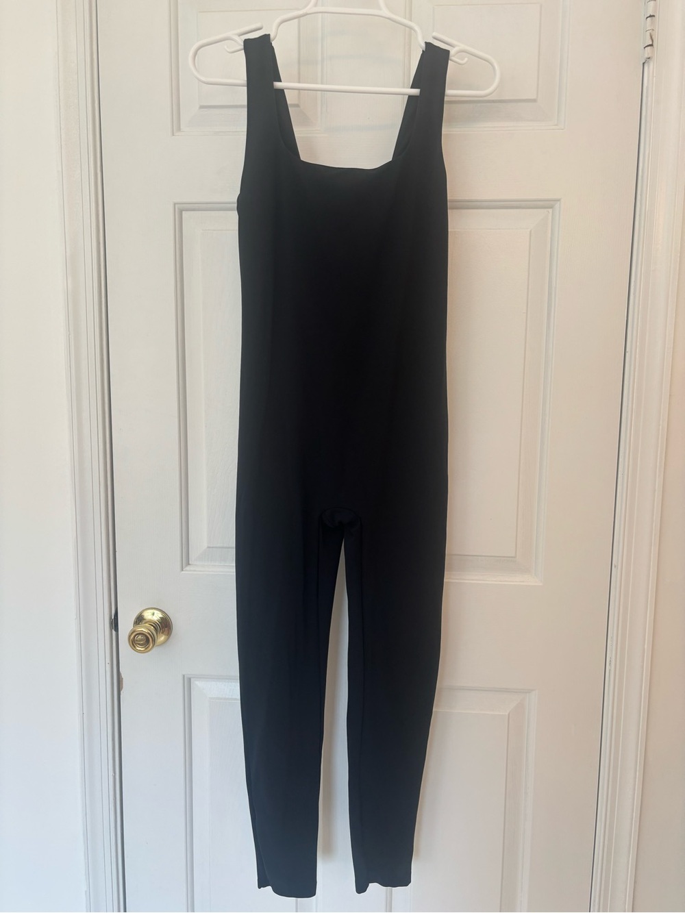 Momanda Black Sleeveless Maternity Jumpsuit Romper Yoga One Piece Stretch Size S